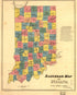 Railroad Map of Indiana in 1852 by Relic Map Company