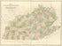 Map of Kentucky & Tennessee Exhitibing the Post Offices, Post Roads, Canals, Rail Roads, &c.; by David. H. Burr (Late Topographer to the Post Office,) Geographer to the House of Representatives of the U.S 1839 by Relic Map Company