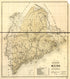 Map of the Railroads of the State of Maine Accompanying the Report of the Railroad Commissioners. 1899 by Relic Map Company