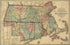 Rail Road & Township Map of Massachusetts, Published at the Boston Map Store, 1879 by Relic Map Company