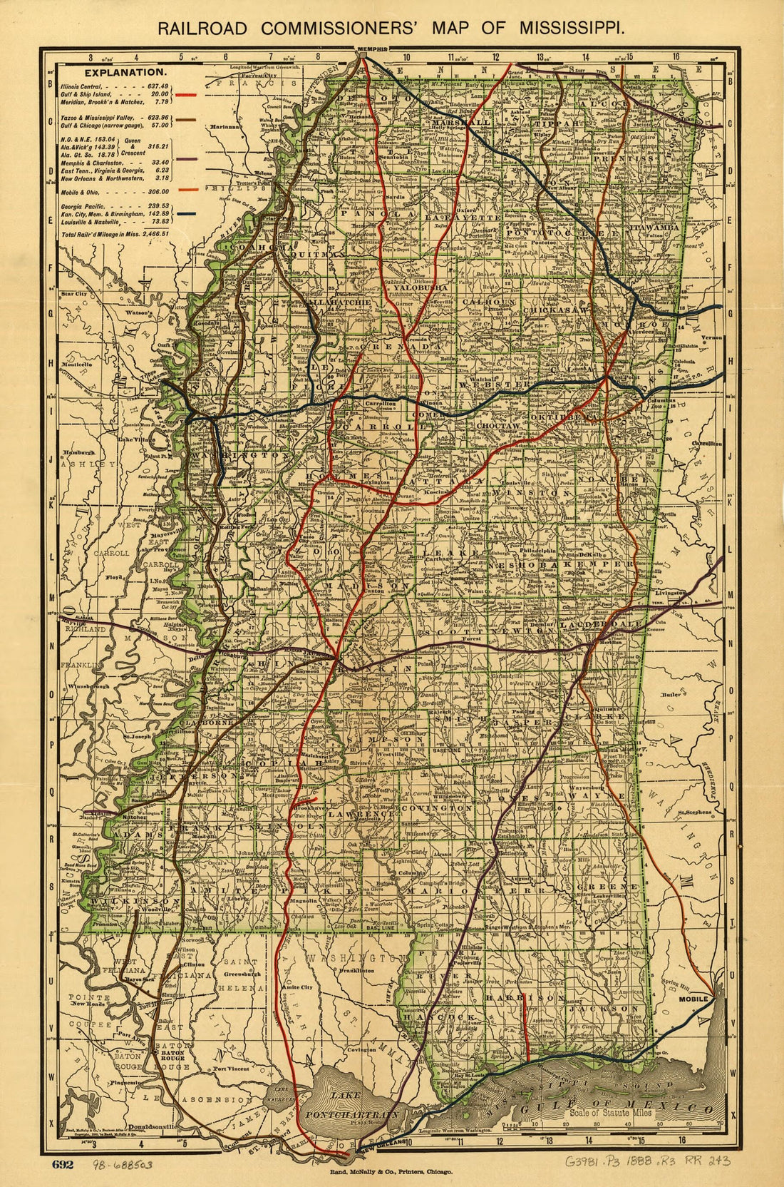 This old map of Railroad Commissioner&