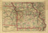 New Commercial and Topographical Rail Road Map & Guide of Missouri in 1872 by Relic Map Company