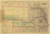 New Commercial and Topographical Rail Road Map & Guide of Nebraska 1874 by Relic Map Company