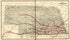 Map of Nebraska Published by the Burlington Route 1886, Compiled from the Official Records of the Government and Rail Road Offices by Relic Map Company