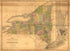Map of New York Exhibiting the Post Offices, Post Roads, Canals, Rail Roads &c. by David H. Burr; (Late Topographer to the Post Office.) Geographer to the House of Representatives of the U.S in 1839 by Relic Map Company
