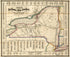 Map of the Rail Roads of the State of New York Showing the Stations, Distances & Connections With Other Roads; Thos. Pentingale, L.P. Behn in 1858 by Relic Map Company