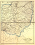 Railway Postal Diagram of the State of Ohio Prepared for the Use of the Railway Mail Service by W. L. Nicholson, Topographer of the Post Office Dept 1882 by Relic Map Company