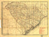 South Carolina Railroads 1900 by Relic Map Company