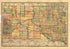 Indexed County and Township Pocket Map and Shippers Guide of South Dakota 1892 by Relic Map Company