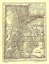 Indexed Map of Utah With a New and Original Compilation and Index 1876 by Relic Map Company