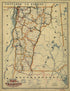Road Map of Vermont Accompanying Report of the Board of Railroad Commissioners, 1896 by Relic Map Company