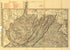 Indexed County and Railroad Pocket Map and Shippers Guide of West Virginia, Accompanied by a New and Original Compilation and Ready Reference Index, Showing In Detail the Entire Railroad System 1898 by Relic Map Company