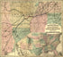 Maps Showing Arkansas Central, the Helena & Corinth, and the Pine Bluff & Southwestern Railroads Together Forming the Texas & Northeastern Railway in 1872 by Relic Map Company