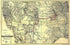 Map Showing the Atchison, Topeka and Santa Fé Railroad System, With Its Connections 1883 by Relic Map Company