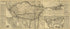 The Santa Fé Route Atchison, Topeka & Santa Fé R.R. 3 Lines Between the Missouri River and the Pacific Coast to the City of Mexico Via the A.T.&S. and Mexican Central R.R 1884 by Relic Map Company