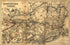 Maps Showing the Boston Hoosac Tunnel and Western Railway With Its Eastern and Western Connections 1881 by Relic Map Company