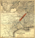 Map Showing the Line of the Cairo & Fulton Railroad and Its Connections in 1871 by Relic Map Company
