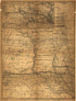 Correct Map of Dakota Compiled from United States and Territorial Surveys Nov. 1, 1882 by Relic Map Company