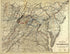 Map Showing the Road of the Coal and Iron Railway Co. and the Coal and Iron Ore Lands Along Its Line 1882 by Relic Map Company