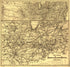 Map Showing the Indiana & Illinois Central Railway and Its Connections 1872 by Relic Map Company