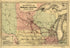Map Showing the Completed Lines of the Milwaukee and Saint Paul Railway Company in 1872 by Relic Map Company