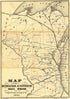 Map of the Milwaukee & Superior Rail Road and Its Connections 1857 by Relic Map Company