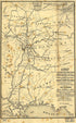A Map of a Part of the Southern & Western States Showing the Contemplated Route of the New Orleans & Ohio Railroad and the Central Railroad of Illinois, Also the Route of the Mobile & Ohio Railroad Representing the Most Central, Direct and Practicable... by Relic Map Company