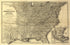 Map Showing the New Orleans, Mobile & Chattanooga Railroad and Its Connections 1865 by Relic Map Company