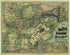 Map of the New York Central and Hudson River Railroad and Its Principal Connections 1876 by Relic Map Company