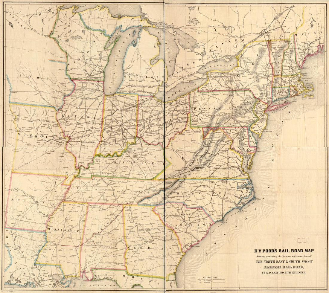 This old map of H. V. Poor&