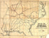 Map of the Rabun Gap Rail Road Route Showing Its Connection With Other Roads Finished, In Progress & Contemplated 1850 by Relic Map Company