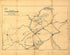 Map of the Reading & Columbia Rail Road Connecting New York Via the Jersey Central, Reading and Columbia, With Baltimore and Washington, Together With Western Railroad Connections to Wheeling and Pittsburg sic; Compiled by S. P. Kase 1850 by Relic Map Company