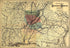 Map Showing the Line of the Savannah & Memphis Railroad and Its Connections 1872 by Relic Map Company