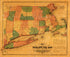 Map of the Shore Line Rail Road Route Between New York and Boston, Showing Its Rail Road and Steamboat Connection With New York, New Haven, New London, Stonington, Providence, Newport, and Boston 1860 by Relic Map Company