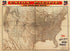 A Correct Map of the United States Showing the Union Pacific, the Overland Route and Connections 1892 by Relic Map Company