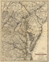 Map Showing the Washington City and Point Lookout Railroad and Its Connections 1882 by Relic Map Company