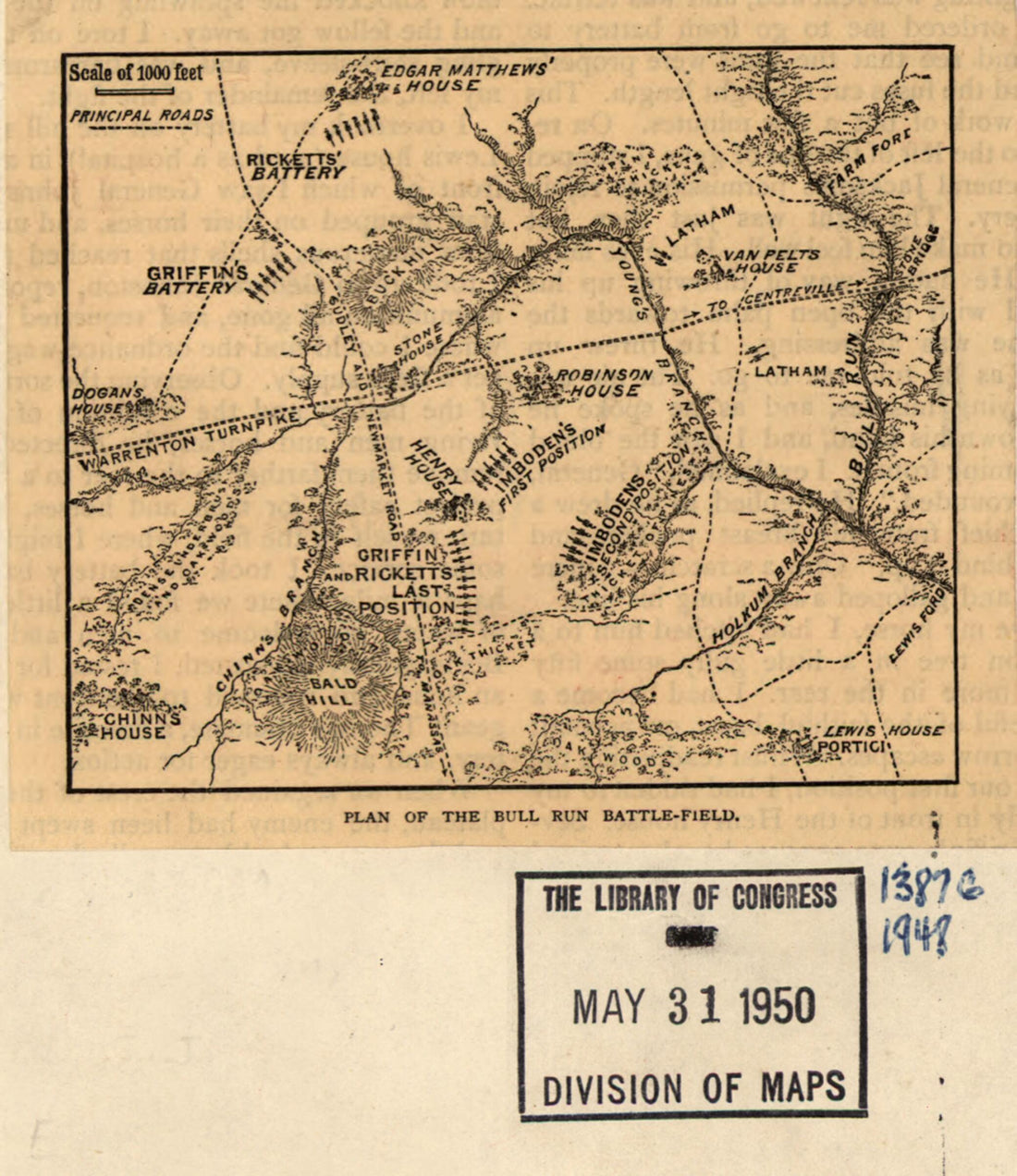 This old map of Field. July 21, from 1861 was created by Edwin J. Meeker in 1861