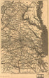Map of Richmond, Virginia, Showing Its Defenses and Railroad Connections 1864 by Relic Map Company