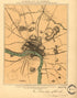 Richmond and Its Defences. Constructed and Engraved to Illustrate The War With the South 1863 by Relic Map Company