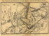Map Showing the Positions of Both Armies August 27th, 1862 at Night. Second Manassas Battle 1866 by Relic Map Company