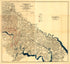 Map of the Vicinity of Richmond and Part of the Peninsula in 1864 by Relic Map Company