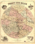 Thirty Five Miles Around Richmond, Va 1867 by Relic Map Company