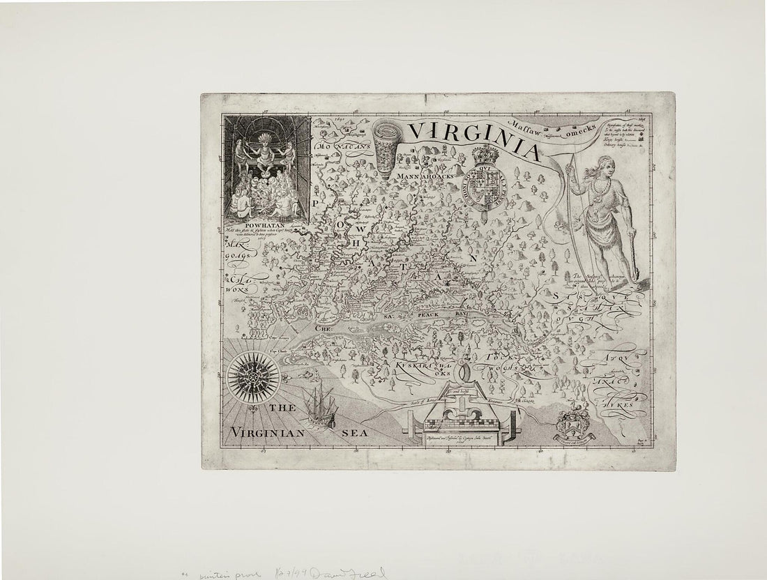 This old map of Virginia from 1819 was created by Va.) Franklin Press (Richmond, John Smith in 1819