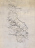 Map of Country Between Fredericksburg and Richmond, Virginia, Showing Roads, Railroads, and Some Place Names 1861 by Relic Map Company