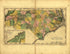 North Carolina 1814 by Relic Map Company