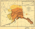 Map of Alaska and Adjoining Regions 1882 by Relic Map Company