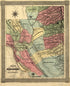 Map of the Mining District of California in 1851 by Relic Map Company