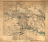Hughes Topographical Military Map of Richmond and Petersburgh sic Cities With Adjacent Country In Perspective Showing the Rebel Fortifications 1864 by Relic Map Company