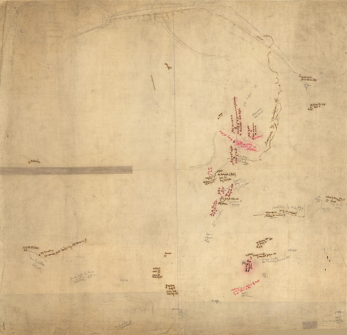 Petersburg, Virginia 1865 by Relic Map Company
