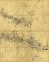 Sketch of the Road from Waynesboro Toward Staunton, In Augusta County, Virginia. 1860 by Relic Map Company
